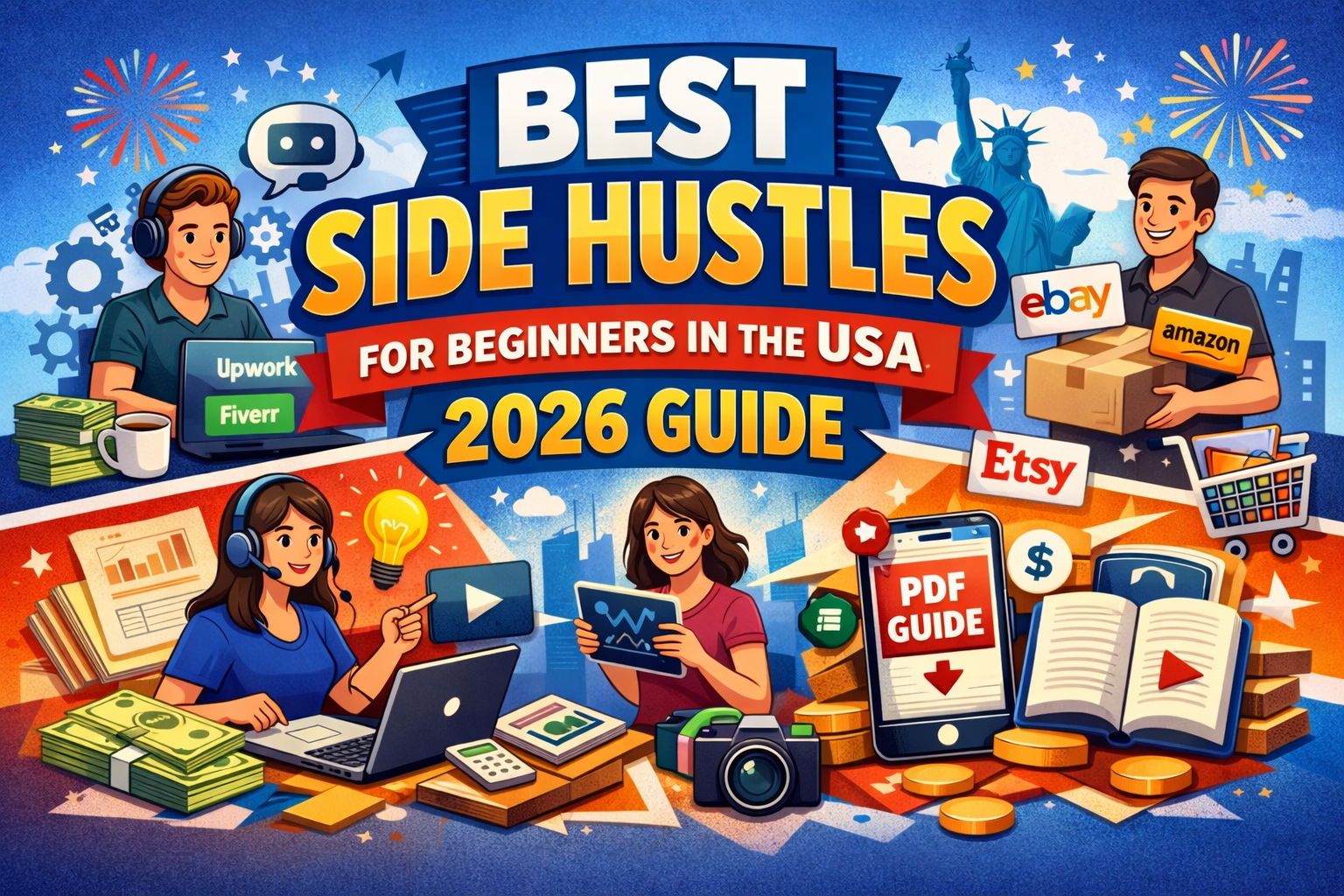Best Side Hustles for Beginners in USA (2026 Guide)
